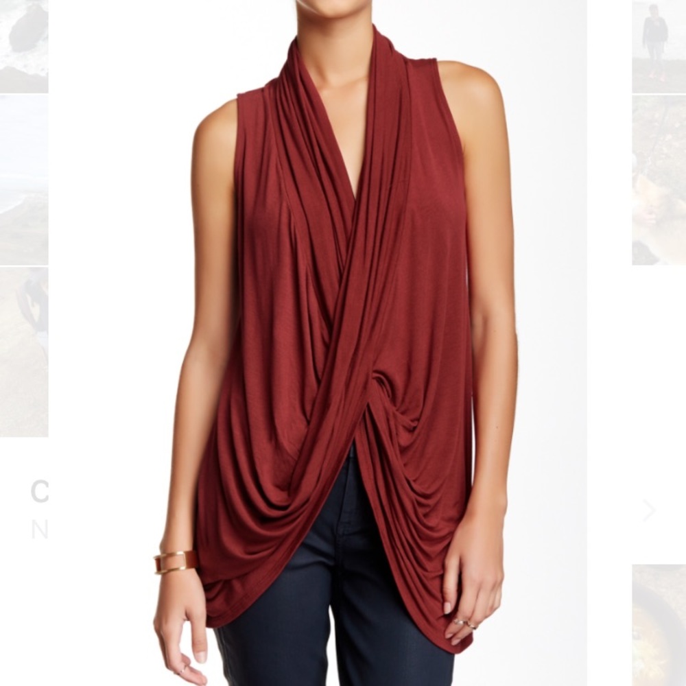 Draped Front Wrap Tank - NWT